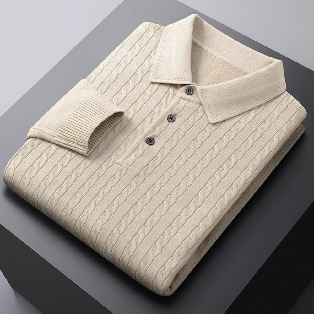 Armin | Premium Strick-Polo-Pullover