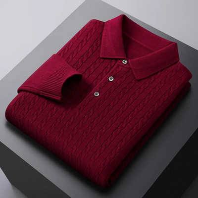 Armin | Premium Strick-Polo-Pullover
