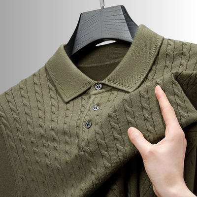 Armin | Premium Strick-Polo-Pullover