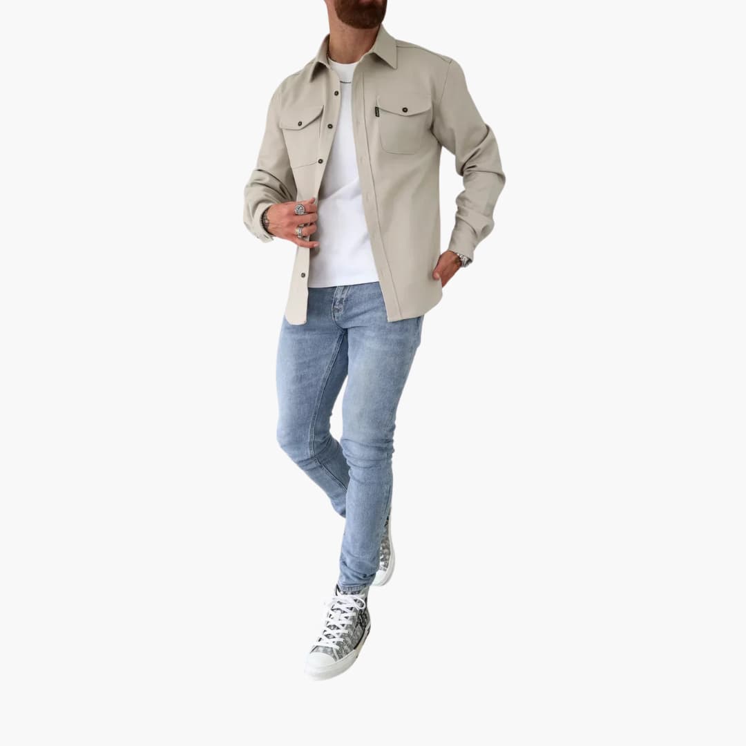 David | Hemdjacke mit Knopfleiste