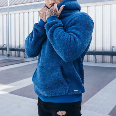 Tom | Luxus Plüschpullover mit Kapuze