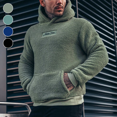 Tom | Luxus Plüschpullover mit Kapuze