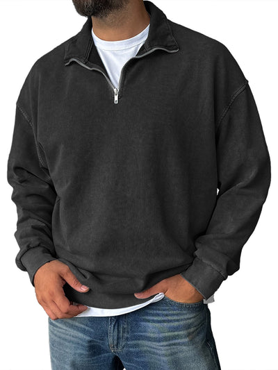 Frank | Retro Half-Zip Sweatshirt