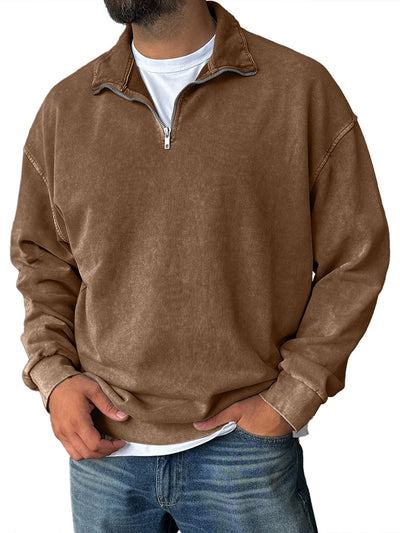 Frank | Retro Half-Zip Sweatshirt