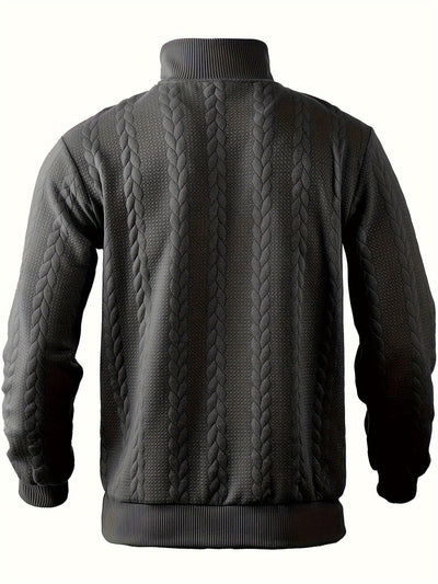 Leonardo | Vintage-Herrenpullover mit Reißverschluss