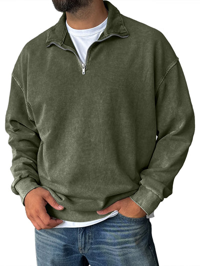 Frank | Retro Half-Zip Sweatshirt