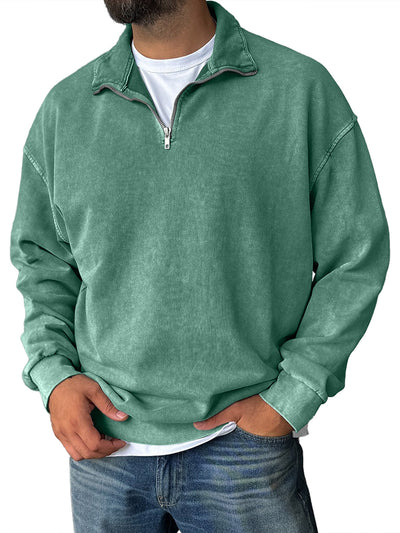 Frank | Retro Half-Zip Sweatshirt