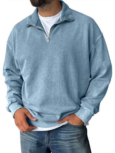Frank | Retro Half-Zip Sweatshirt
