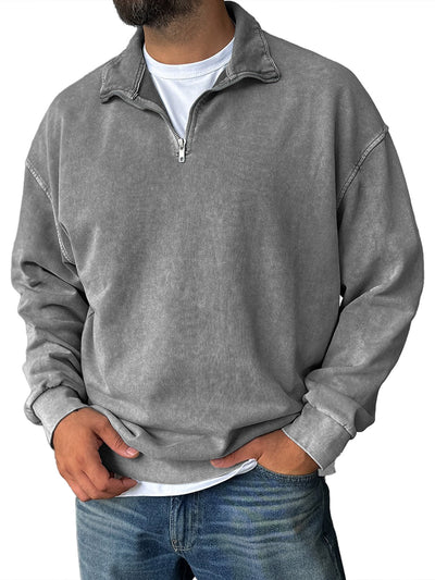 Frank | Retro Half-Zip Sweatshirt