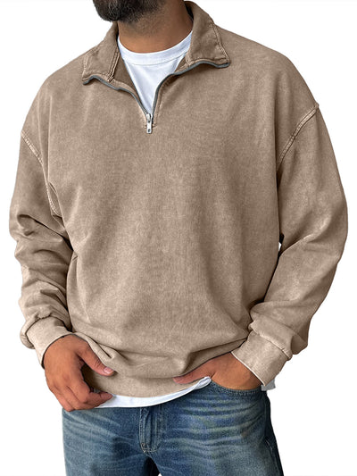 Frank | Retro Half-Zip Sweatshirt