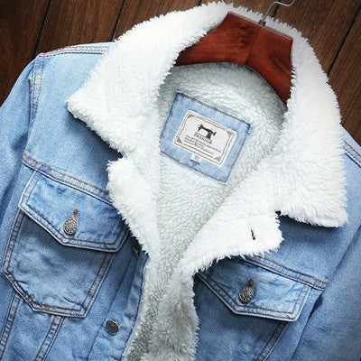 Silvio | Jeansjacke mit Fell