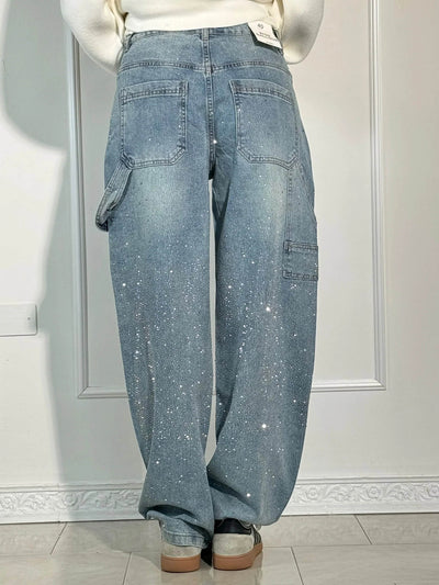 Calypso | Hoch geschnittene Hose mit weitem Bein und Knopftaschen