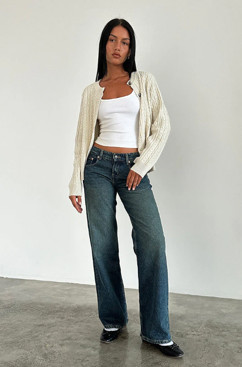 FLORINE - Low-Rise Jeans