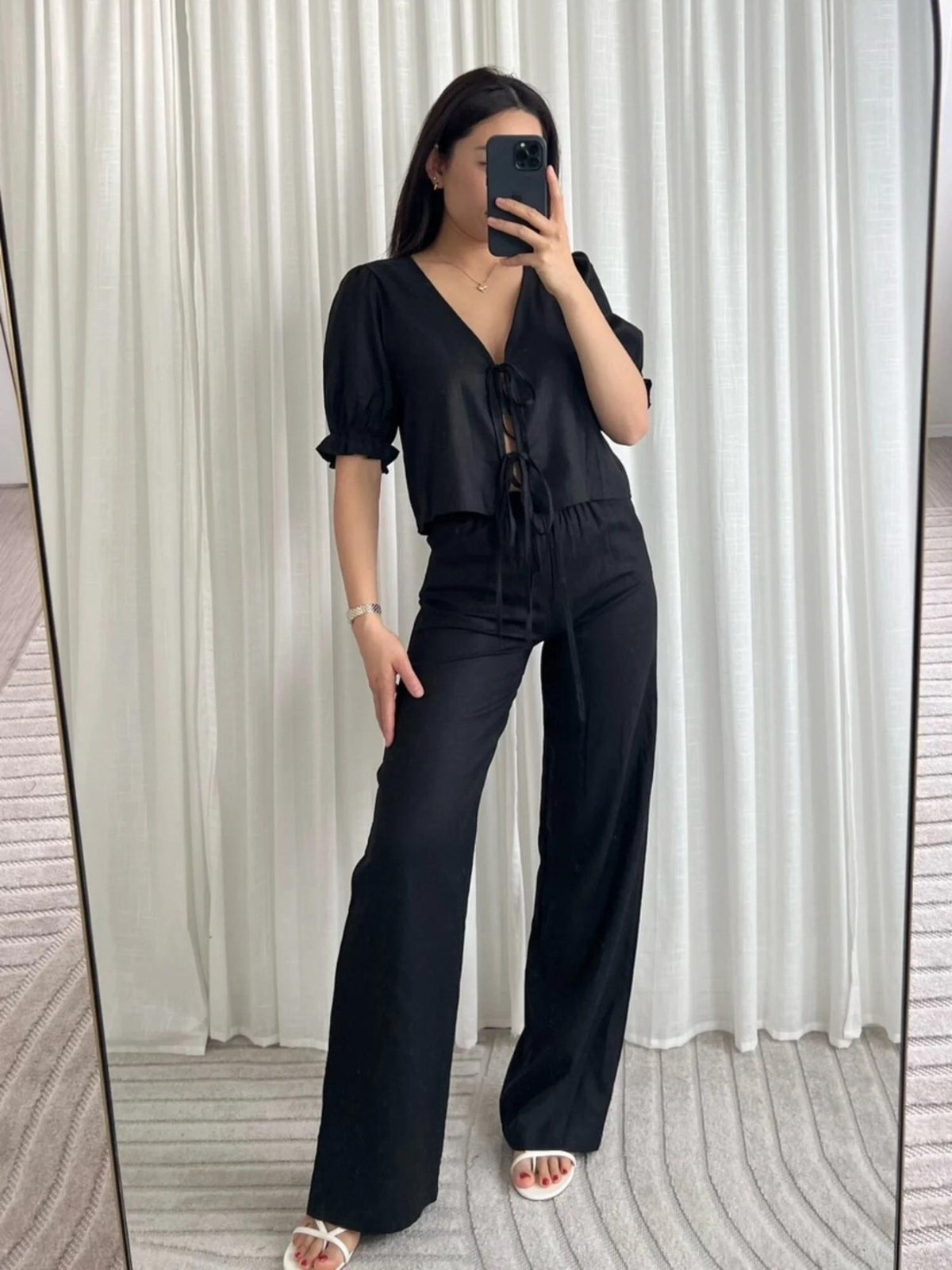 FEMMEHAUS Ava Leinenhose