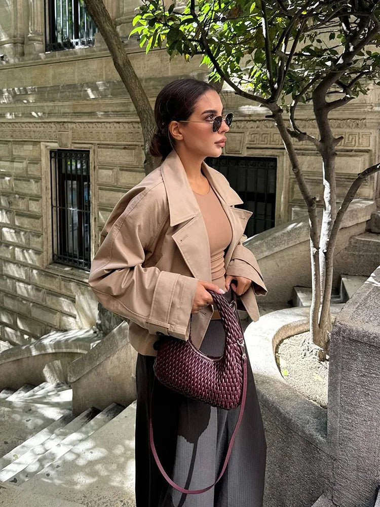 ILSE - Damen Trenchcoat Kurzjacke