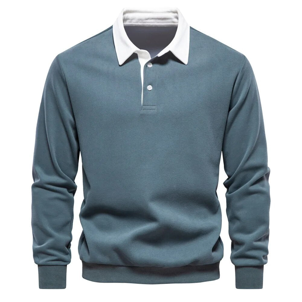 Arnold | Langarm-Sweatshirt mit Polokragen