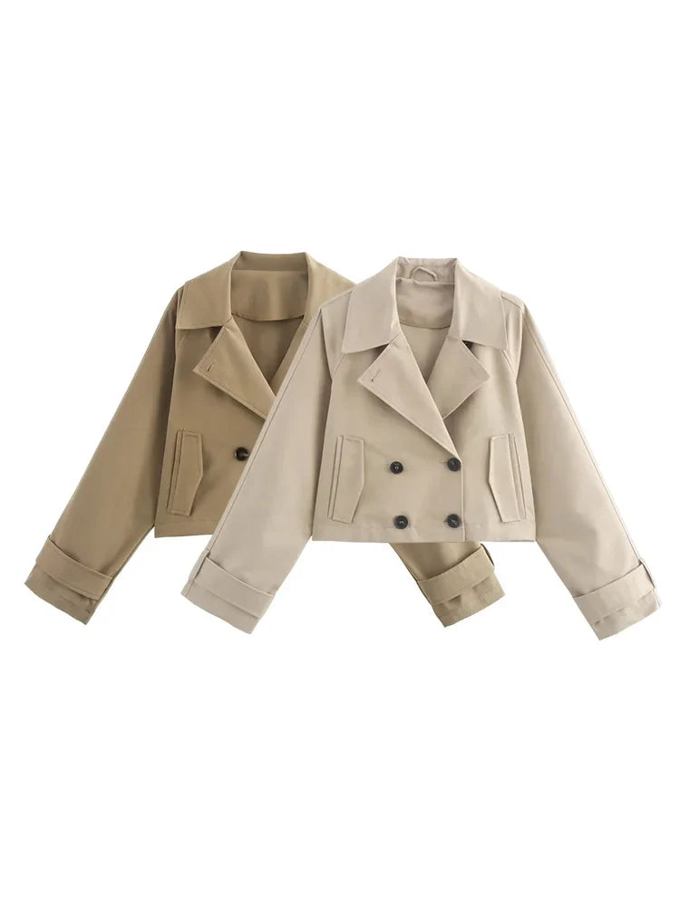 ILSE - Damen Trenchcoat Kurzjacke