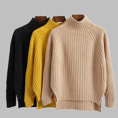Karla | Rippenstrick Rollkragenpullover
