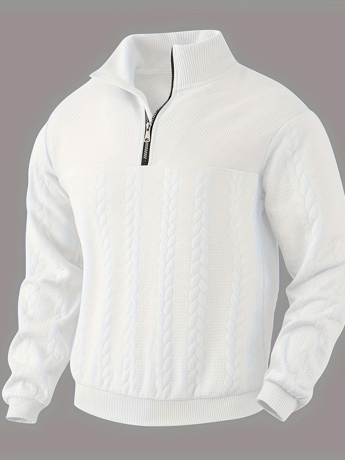 Leonardo | Vintage-Herrenpullover mit Reißverschluss