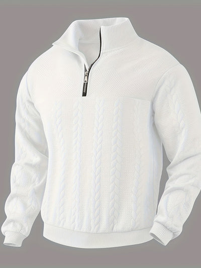 Leonardo | Vintage-Herrenpullover mit Reißverschluss