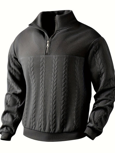 Leonardo | Vintage-Herrenpullover mit Reißverschluss