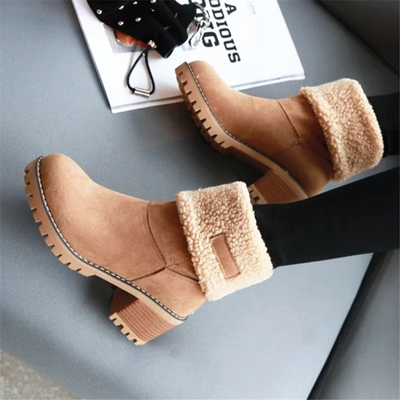 Emmi™ | Warme Leder-Schneestiefel