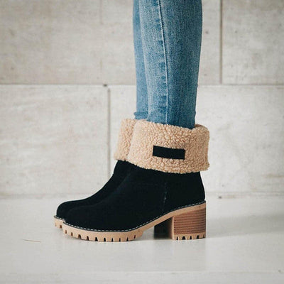 Emmi™ | Warme Leder-Schneestiefel