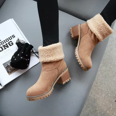 Emmi™ | Warme Leder-Schneestiefel