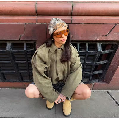 Teylor | MayaGlow™ Bomberjacke aus Wildleder