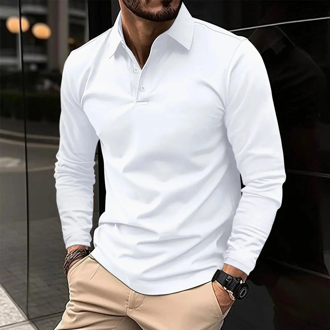 Peter | Langarm-Poloshirt